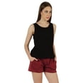 thumbnail image 4 of Inkmeso WoMen's Solid Tank Top W/ Shorts Nightwear Set Sleeveless Sexy Loungewear, 4 of 7
