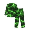 thumbnail image 2 of Kll Green Lightning Sleepwear Mens Flannel Pajamas,Long Cotton Pj Set, 2 of 9