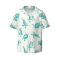 thumbnail image 3 of Goofa Turtle Printed Men's Casual Short-sleeved Shirt,Lightweight Breathable Button-down,Summer Casual men's top,Versatile Fashion shirt-XX-Large, 3 of 7