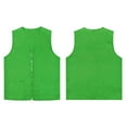 thumbnail image 6 of TOPTIE 5 Pack Volunteer Vest Waiter Bartender Work Uniform, Supermarket Clerk Workwear-Green-2XL, 6 of 7
