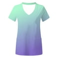 thumbnail image 3 of Nmnitkp Scrubs Tops for Women Match colors Scrub Tops Comfortable and Practical Women Tops V-neck Short Sleeved Pocket Scrub Tops Women Stretchy, 3 of 4