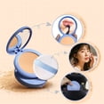 thumbnail image 4 of Silky Mist Powder Cake Long Lasting Waterproof Natural Nude Makeup Natural Concealer Long Lasting Oil Control Setting Powder, Skincare Lotion, 4 of 9