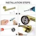 thumbnail image 7 of Uxcell Toilet Paper Holder Stainless Steel Brushed Finish Gold Tone, 7 of 7