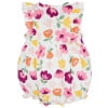 Onesies Brand Baby Girl Ruffle Sleeve Rompers, 3-Pack, Sizes, 0/3 Months - 24 Months