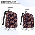 thumbnail image 2 of Honeii Leopard Print Print Canvas Backpack for School & Outdoor,Laptop Excursion Backpack,Notebook School Bookbag For Men Women,for Work, Travel, and Everyday Use-Medium, 2 of 5