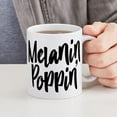 thumbnail image 4 of CafePress - Melanin Poppin - 11 oz Ceramic Mug - Novelty Coffee Tea Cup, 4 of 4
