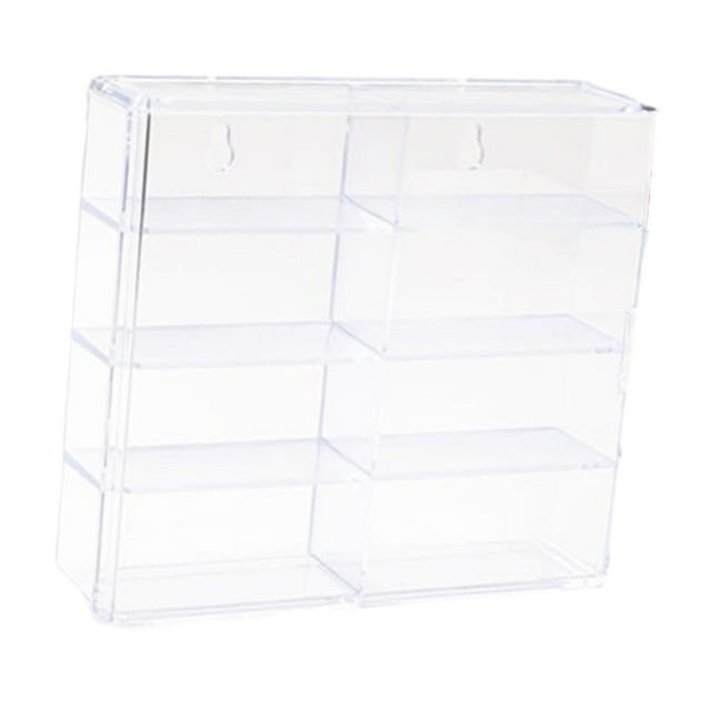 TISHITA Clear Display Case Desktop Car Model Storage Box for Collectibles Minifigure L