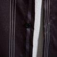 thumbnail image 4 of Camisas Oversize Hombre Chaqueta acolchada con bolsillo y solapa cuadrada a rayas informal a la moda de otoño e invierno para hombre (Black, M), 4 of 7
