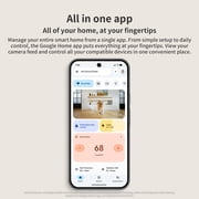 onn Indoor Camera Wired, 1080p HDR Video, with Google Home and Gemini – Search Video History, Event Descriptions
