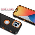 thumbnail image 4 of Apple iPhone 14, 14 Pro, 14 Plus, 14 Pro Max Case, Heavy Duty Rugged Defender Case with [Belt Clip Holster] [Built in Screen Protecotr], Shockproof Full Body Protection Kickstand Cover, Orange, 4 of 8