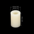 thumbnail image 2 of Unique Bargains Ensemble de Rondelles d'Espacement Rond, 120 Pcs Rondelles d'Espacement en Plastique ABS 6.2mm ID, 11mm OD, 16mm Longueur pour Vis M6, 2 of 5