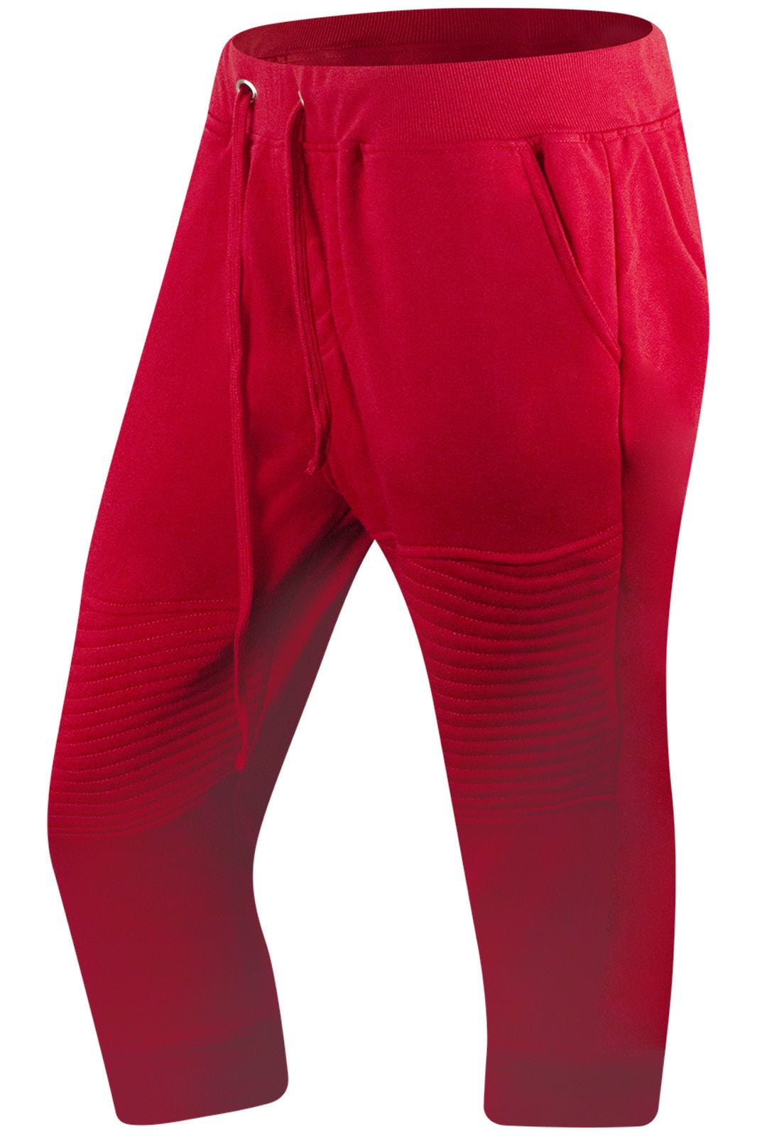 red biker pants