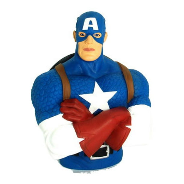 Coin Bank Marvel Captain America Bust Bank Gifts Toys
