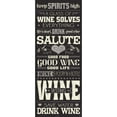 thumbnail image 2 of Pela Studio 10x18 Gold Ornate Wood Framed with Double Matting Museum Art Print Titled - Wine Lovers II, 2 of 4