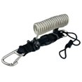 thumbnail image 2 of Lipstore Diving Coil Lanyard Spring Coiled Camera Lanyard Metal with Hook Freediving Rope Light Grey, 2 of 8