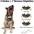 thumbnail image 2 of Rechargeable Automatic Electric Dog Bark Collar with 7 Adjustable Levels, 3 Sensitivity / Vibration / Shock Modes Adjustable Strap for Small / Large Dogs Waterproof IP66, 2 of 6