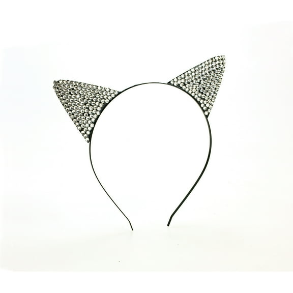 Rhinestone Cat Ears Halloween Accessory