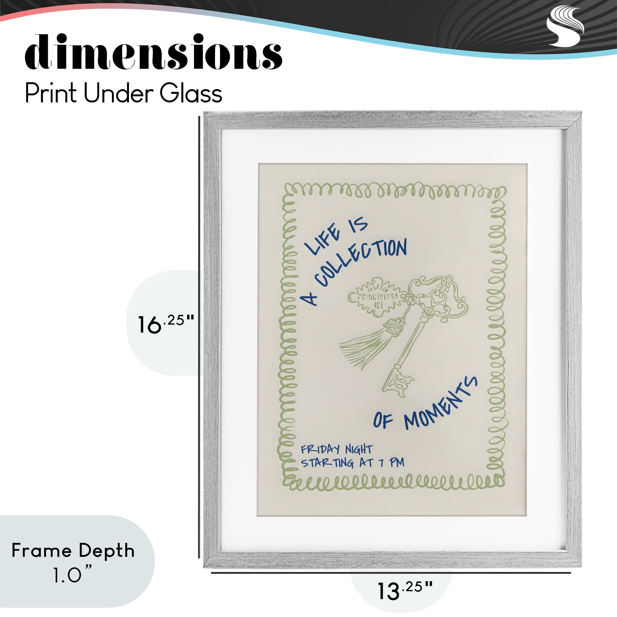 Stupell Industries A Collection of Moments Gray Framed Print Under Glass, design by The Prints Vibe