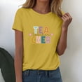 thumbnail image 2 of ZJXFGS Women'S Teacher Tshirts School Outfits for Teachers Teacher Clothes for Women First Day Of School Teacher Shirt Yellow L, 2 of 5