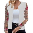 thumbnail image 1 of Vestes pour Femmes, Cardigan pour Femmes, Cardigan en Dentelle Imprimée Décontracté Mode à Manches Longues, Manteaux pour Femmes, Longs Cardigans pour Femmes, 1 of 5
