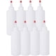 thumbnail image 1 of Paquete de 8 botellas exprimibles de plástico de 200 ml con tapa roja para pegamento, pintura acrílica, vertido, arte y proyectos de manualidades., 1 of 7