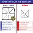 thumbnail image 7 of Whole Parts Range Hairpin Burner Grate (Black color) Part# WB31K10026 - Replacement and Compatible with Some GE Ranges or Ovens, 7 of 7
