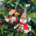 thumbnail image 3 of Christmas Ornaments Hanging Reindeer Decorations Santa/Snowman/Elk Ornaments for Christmas Tree Pendant Holiday Party Decor, 3 of 5