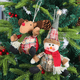 thumbnail image 3 of Christmas Ornaments Hanging Reindeer Decorations Santa/Snowman/Elk Ornaments for Christmas Tree Pendant Holiday Party Decor, 3 of 5