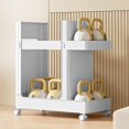 thumbnail image 4 of Yoga Mat Storage Basket,Rack Badminton Racket Storage, Household Trolley for Fitness Equipment, Multi-Purpose Organizer for Sports Gear, Foldable Storage Basket Applies to Home and Gym, 4 of 6