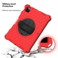 thumbnail image 5 of Mantto Shockproof Case for iPad 10th Generation 10.9" 2022 iPad Case with Shoulder Strap,Heavy Duty Rotating Kickstand Hand Strap Rugged Defender Protective Case w/Pencil Holder, Red+Black, 5 of 6