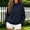 Dark Blue, variant on Women's Waffle Knit Crewneck Sweatshirt Long Sleeve Raglan Sleeve Pullover Relaxed Fit Solid Color Casual Top for Fall Winter Daily Wear
