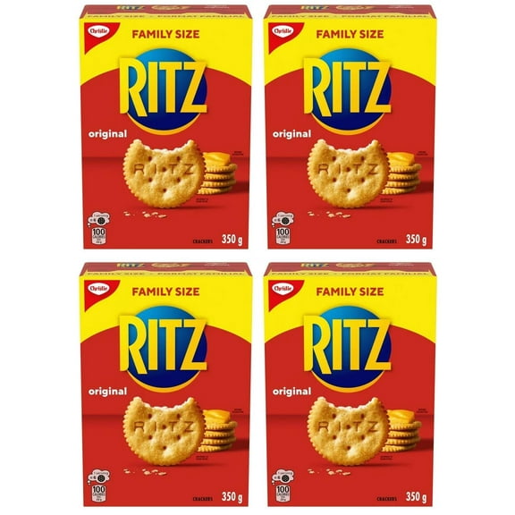 Ritz Canada Original Crackers, Family Size, 350g (4 Pack)