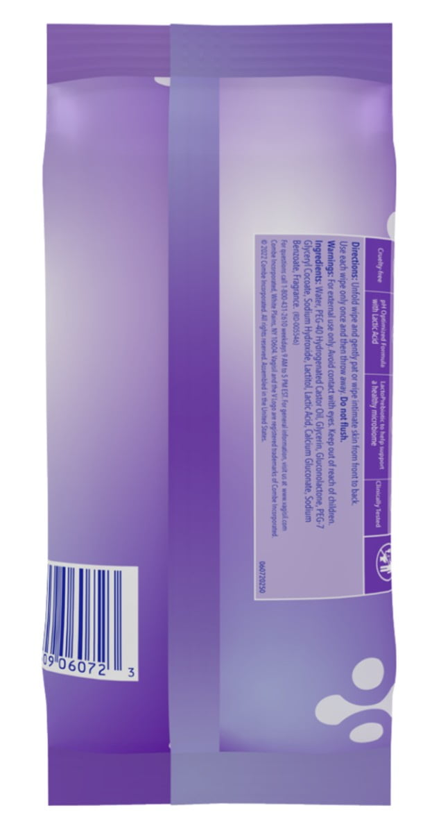 Vagisil Daily Freshening Wipes Ph Balance 20 Count (Pack of 6)