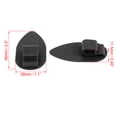 thumbnail image 2 of Universal Car Floor Mat Clips Fixing Grips Anti Slip Buckle Black 28x56mm 10 pcs, 2 of 5