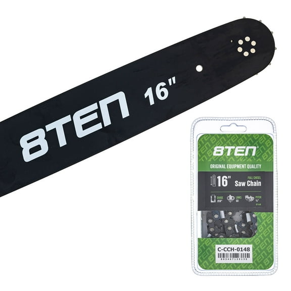8TEN 16" Chainsaw Bar & Chain .058 3/8 60DL Husqvarna Mcculloch MK1010431