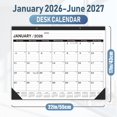 thumbnail image 3 of Calendario de escritorio Wabhas 2026-2027 grande 56 x 43 cm PVC, 3 of 7