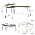 thumbnail image 3 of Ameriwood Home Haven L Desk with Riser, Black Oak, 3 of 9