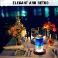 thumbnail image 5 of Mudder 2 Pieces LED Base Display Base Lighted Display Stand,16 Colored USB Light Table Wood Round Crystal Light Art Table Centerpiece with Remote Control, 5 of 5