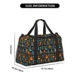 thumbnail image 3 of Fotbe Colorful Guitar Bolsa de Viaje con Estampado, Bolsa de Fin de Semana para Mujer con Compartimento para Zapatos, Bolsa de Gimnasio con Bolsillo Húmedo, 3 of 7