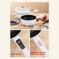 thumbnail image 6 of Electric Frying Pan, Multifunctional Portable 1000W Non-Stick Pot for Cooking | Durable Heat Safe Handle | Touch Control Panel | Electric Hot Pot, 6 of 7