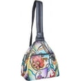 thumbnail image 2 of Sishka Womens Hand-Painted Floral Leather Ladies Bags – Convertible Backpack, Artistic Handmade Fashion for Work, Travel & Daily Use, 2 of 7