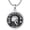 Memento Mori-1, variant on Memento Mori Necklace 925 Sterling Silver Gothic Skull Stoicism Jewelry Gifts for Men Women 22+2 Inch Chain