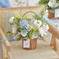 thumbnail image 4 of Handmade Rattan Basket for Home Flower Arrangement Plants Storage Baskets Decor, 4 of 19