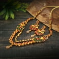 thumbnail image 4 of Kajaro Designs Jewels gold-plated chopker necklace set with earrings | traditional jewelry set, 4 of 4