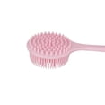 thumbnail image 3 of Cepillo corporal de baño de ducha con frotador de espalda de silicona suave con mango largo, sin BPA, hipoalergénico, ecológico Zhivalor  Accesorios de Baño, 3 of 8