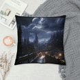 thumbnail image 2 of Sheronv City Lights Graphic Decorative Throw Pillow Cover for Home Couch Living Room Bed Sofa - 1PC 20x20in, 2 of 5