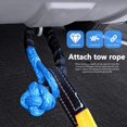 thumbnail image 2 of Crochet de Remorque en Corde de Treuil Souple Tout-Terrain Bleu - Charge de 17 Tonnes, 2 of 5