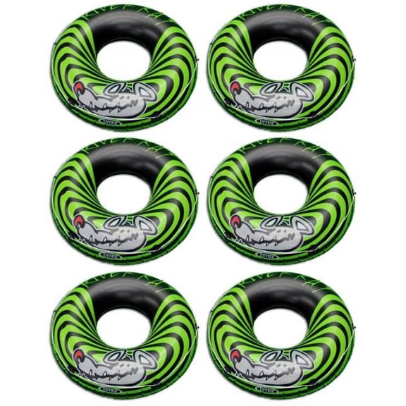 6-Pack Intex River Rat 48-Inch Inflatable Tubes For Lake/Pool/River | 6 x 68209E