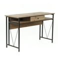 thumbnail image 5 of OS Home and Office Furniture 1-Drawer Wood Home Study Desk in Barnwood Brown, 5 of 9