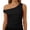 Z01 Black, variant on Women Off The Shoulder Tops Sleeveless Solid Slim T-Shirts Breathable Dressy Casual Blouses Basic Tees Light Yellow L